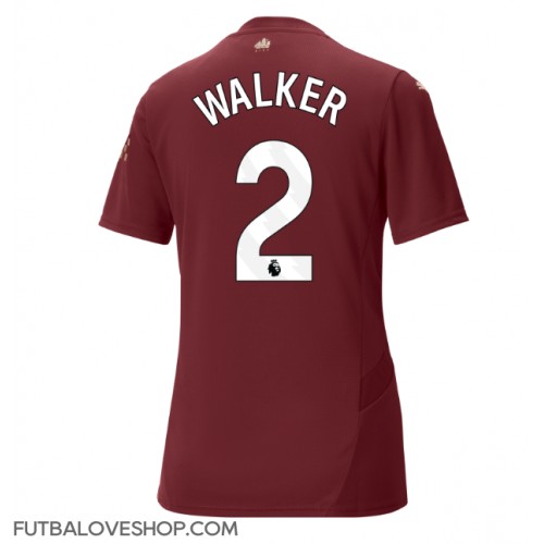 Dres Manchester City Kyle Walker #2 Tretina pre Ženy 2024-25 Krátky Rukáv